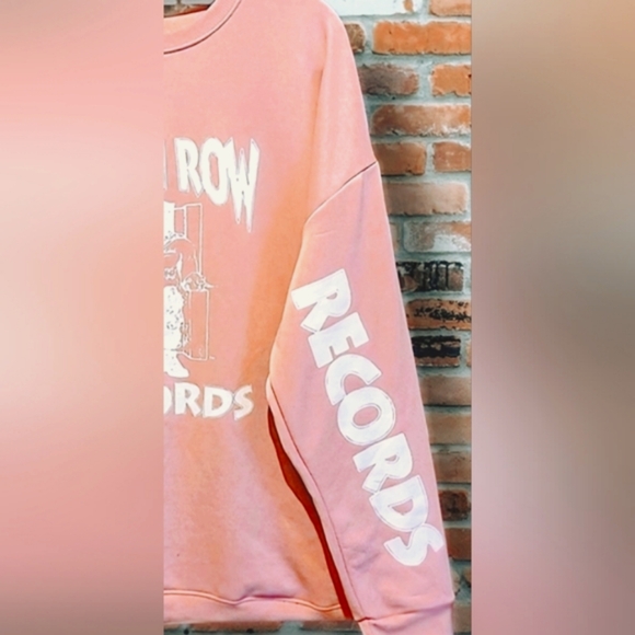 Women's Death Row Records Sweatshirt Size 4XL in Pink - Picture 4 of 6
